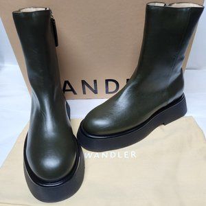 Wandler Olive Green Boots